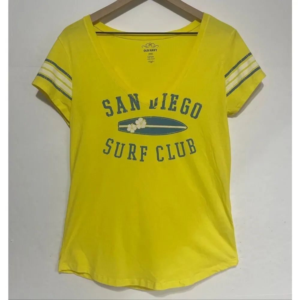 Old Navy San Diego Surf Club Graphic Tee Size L